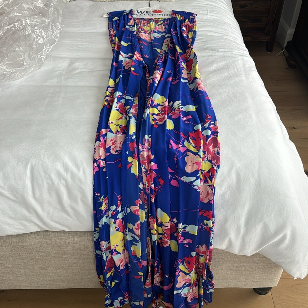 Yumi Kim Floral Wrap Gown